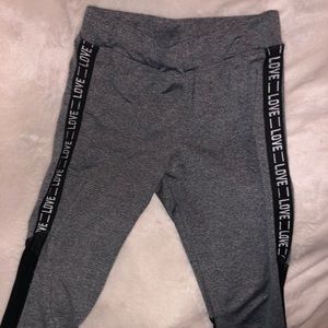 Long love print tights